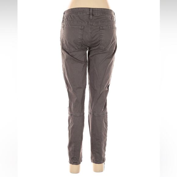 Vince Women Size 28 Gray Lace Up Whipped Skinny Pants Mink Stretch - Picture 2 of 6